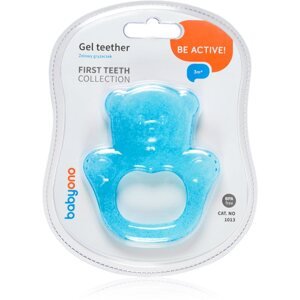 BabyOno Be Active Gel Teether rágóka Blue Bear 1 db