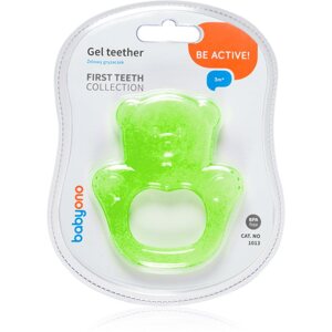 BabyOno Be Active Gel Teether rágóka Green Bear 1 db