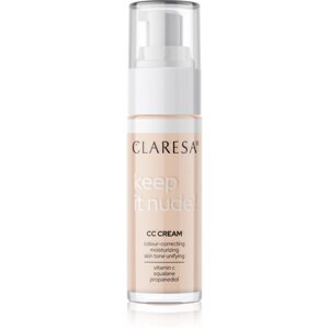Claresa Keep It Nude hidratáló alapozó egységesíti a bőrszín tónusait árnyalat 101 Light 33 g