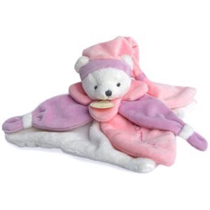 Doudou Gift Set Cuddle Cloth alvóka Pink Bear 1 db