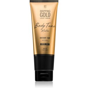Dripping Gold Luxury Tanning Body Tune önbarnító krém testre és arcra azonnali hatással Medium-Dark 125 ml