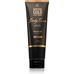 Dripping Gold Luxury Tanning Body Tune önbarnító krém testre és arcra azonnali hatással Ultra Dark 125 ml
