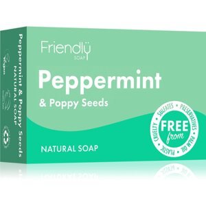 Friendly Soap Natural Soap Peppermint & Poppy Seeds természetes szappan 95 g