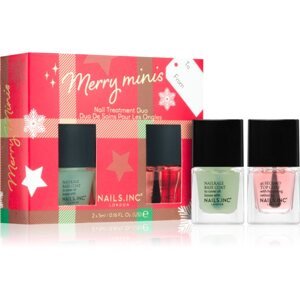 Nails Inc. Merry Minis Nail Treatment Duo karácsonyi ajándékszett (körmökre)