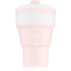 KidPro Collapsible Mug bögre szívószállal Pink 350 ml