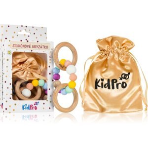 KidPro Teether & Rattle Fruit Mix rágóka csörgővel Rainbow 1 db