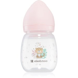 Kikkaboo Savanna Anti-colic Feeding Bottle cumisüveg 3 m+ Pink 180 ml