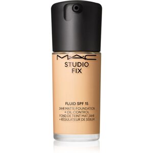 MAC Cosmetics Studio Fix Fluid SPF 15 24HR Matte Foundation + Oil Control mattító alapozó SPF 15 árnyalat NC15 30 ml