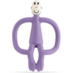 Matchstick Monkey Teething Toy and Gel Applicator rágóka 2in1 kefével Purple 1 db