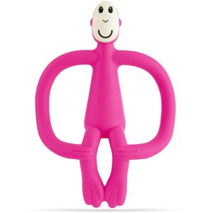 Matchstick Monkey Teething Toy and Gel Applicator rágóka 2in1 kefével Pink 1 db