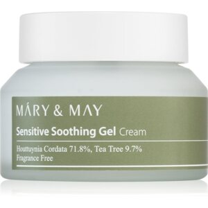 MARY & MAY Sensitive Soothing Gel Cream gyengéd és hidratáló géles krém az érzékeny bőr megnyugtatásához és erősítéséhez 70 g