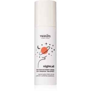 Resibo Nightcall Restorative Night Cream regeneráló éjszakai krém a fokozatos barnulásért 50 ml