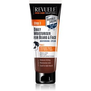 Revuele Men Care Solutions Barber Salon hidratáló krém az arcra és a szakállra 80 ml