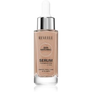 Revuele Serum Foundation [+HA] hidratáló alapozó egységesíti a bőrszín tónusait árnyalat Light-Medium 30 ml