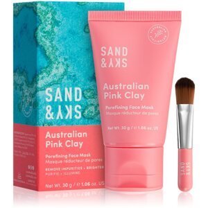Sand & Sky Australian Pink Clay Porefining Face Mask detoxikációs maszk a kitágult pórusokra 30 g