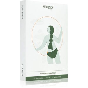Snuggs Period Underwear Brazilian: Light Flow menstruációs női alsó gyenge menstruációhoz méret XL Black 1 db
