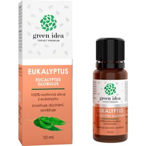 Green Idea Topvet Premium Eukalyptus 100% olaj a normális légzőszervi működés támogatására 10 ml
