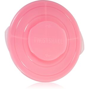 Twistshake Divided Plate osztott tányér kupakkal Pink 6 m+ 1 db
