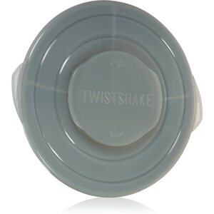 Twistshake Divided Plate osztott tányér kupakkal Grey 6 m+ 1 db