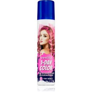 Venita 1-Day Color színező spray hajra árnyalat No. 8 - Pink World 50 ml