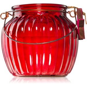 Wax Design Red Candle With Handle illatgyertya 11 cm