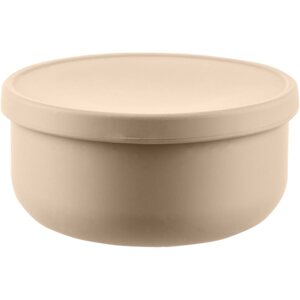 Zopa Silicone Bowl with Lid szilikon tálka kupakkal Sand Beige 1 db