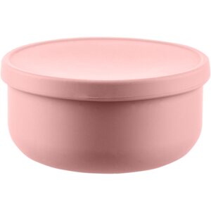 Zopa Silicone Bowl with Lid szilikon tálka kupakkal Old Pink 1 db