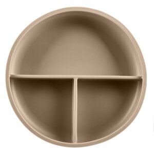 Zopa Silicone Divided Plate osztott tányér tapadókoronggal Sand Beige 1 db