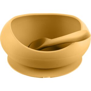 Zopa Silicone Tableware Set etetőszett Mustard Yellow 1 db