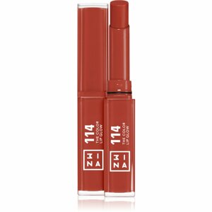 3INA The Color Lip Glow hidratáló rúzs fénnyel árnyalat 114 - Rich, teracotta brown 1,6 g