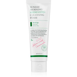 AXIS-Y 6+1+1 Advanced Formula Sunday Morning Refreshing Cleansing Foam mélyen tisztító krémes hab az érzékeny arcbőrre 120 ml