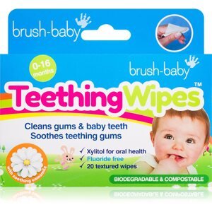 Brush Baby Applemint kendők a fogakra gyermekeknek 20 db