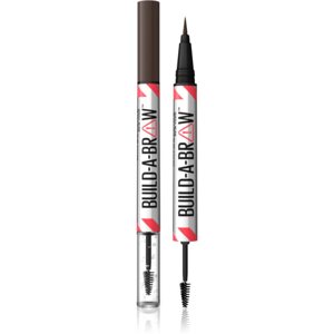 Maybelline Build-A-Brow Kétoldalú szemöldök ceruza a formáért és a fixálásért árnyalat 260 Deep Brown 1 db