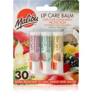 Malibu Lip Care Balm ajakbalzsam SPF 30 3x5 g