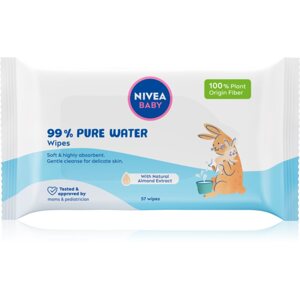 NIVEA BABY Pure Water frissítő nedves törlőkendők 57 db
