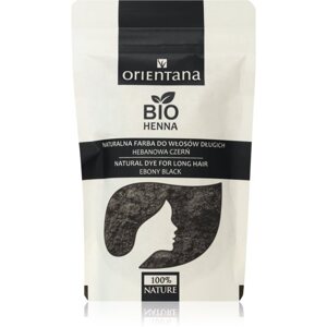 Orientana Bio Henna Natural Dye tartós hajfesték árnyalat Ebony Black 100 g