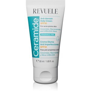 Revuele Ceramide Anti-Blemish Daily Cream nappali védőkrém problémás és pattanásos bőrre SPF 50 50 ml
