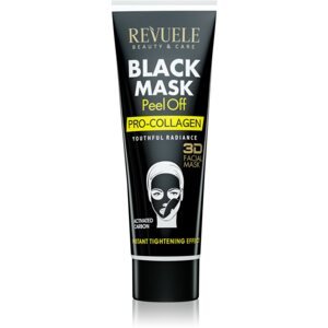 Revuele Black Mask Peel Off Pro-Colagen lehúzható maszk a feszes bőrért 80 ml