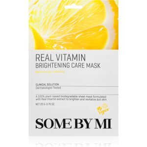 Some By Mi Clinical Solution Vitamin Brightening Care Mask fehérítő gézmaszk antioxidáns hatású 20 g