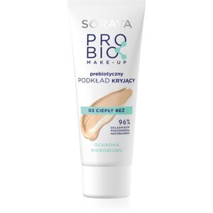Soraya Probio Make-up fedő hatású alapozó prebiotikumokkal árnyalat 03 warm beige 30 ml