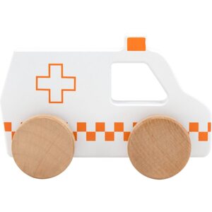Tryco Wooden Ambulance Toy kisautó fából készült 12m+ 1 db