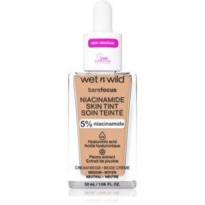 Wet n Wild Bare Focus Niacinamide Skin Tint könnyű hidratáló alapozó árnyalat Cream Beige 32 ml