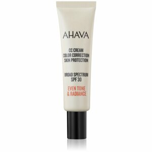 AHAVA CC Cream Color Correction CC krém egységesíti a bőrszín tónusait SPF 30 30 ml