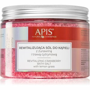 Apis Natural Cosmetics Cranberry Vitality relaxáló fürdősó holt-tenger ásványaival 650 g