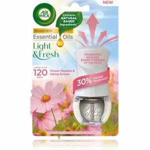 Air Wick Light & Fresh Flower Meadow & Spring Breeze elektromos légfrissítő töltelékkel 19 ml