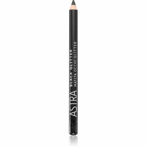 Astra Make-up Black Glitter csillogó szemhéjtus ceruzában árnyalat Deep Black 1,1 g