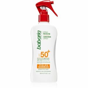 Babaria Sun Sensitive napozó spray az érzékeny bőrre SPF 50+ 200 ml