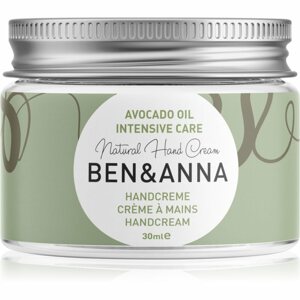 BEN&ANNA Natural Hand Cream Intensive Care intenzív krém kézre avokádóval 30 ml