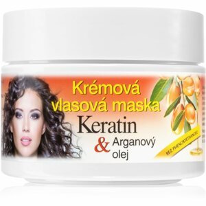 Bione Cosmetics Keratin + Argan regeneráló maszk hajra 260 ml