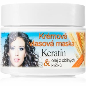 Bione Cosmetics Keratin + Grain krémes maszk minden hajtípusra 260 ml